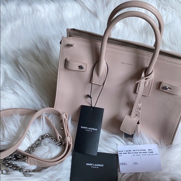 Saint Laurent Sac de Jour Baby in Marble Pink - Picture 2 of 16